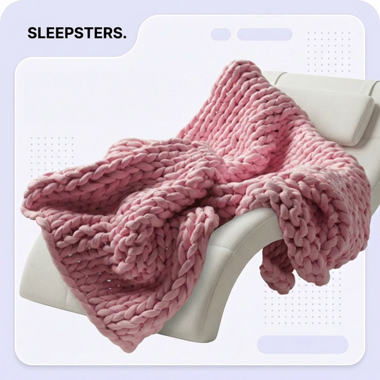 Sleepsters Hand-Woven Weighted Blanket — Chenille Gravity Comfort