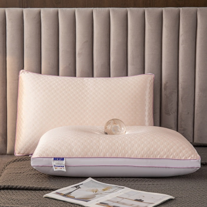 Sleepsters Ice Silk Cooling Pillow — 7-Channel Fiber Support