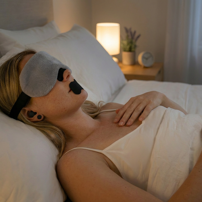 Sleepsters Ultimate Sleep System — Elite Earplugs, Lavender Mask, Mouth Tape & Nasal Strips