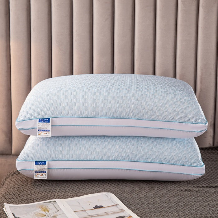 Sleepsters Ice Silk Cooling Pillow — 7-Channel Fiber Support
