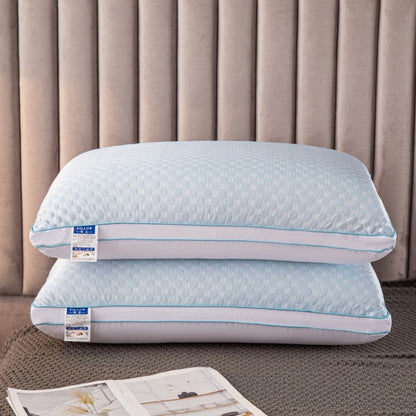 Sleepsters Ice Silk Cooling Pillow — 7-Channel Fiber Support