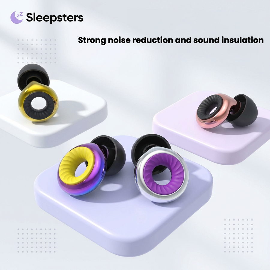 Sleepsters SilentCore Sleep Earplugs — Slim Reusable Silicone