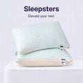 Sleepsters Ice Silk Cooling Pillow — 7-Channel Fiber Support