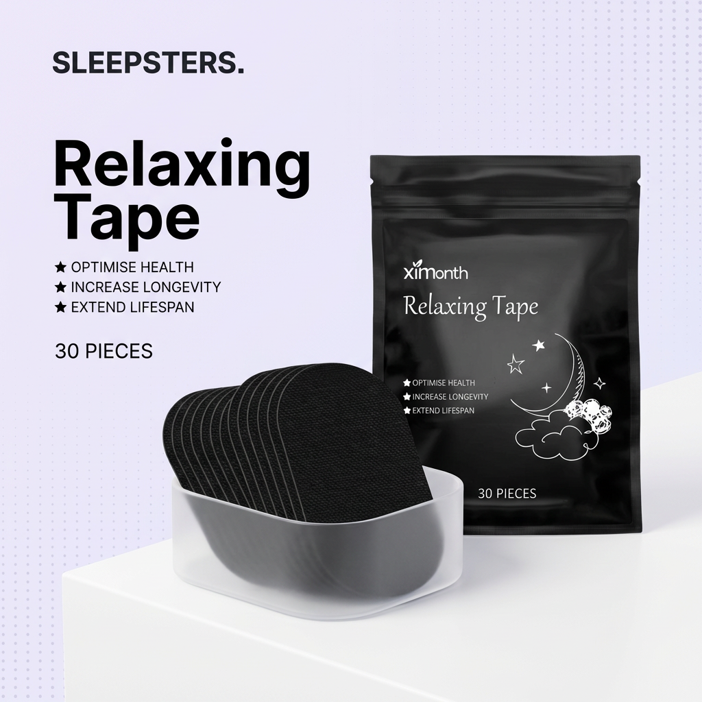 Sleepsters Sleep Mouth Tape — Cotton Nasal Breathing Strips (30-Pack)