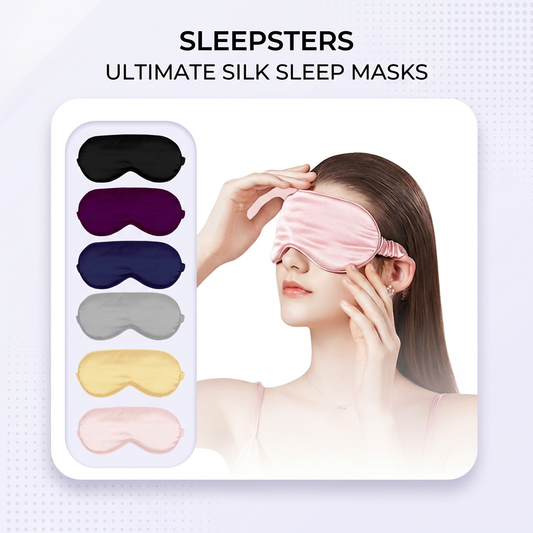 Sleepsters Silk Sleep Mask — Naturally Cool & Breathable