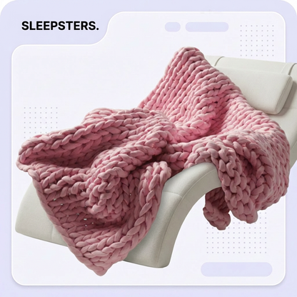 Sleepsters Hand-Woven Weighted Blanket — Chenille Gravity Comfort